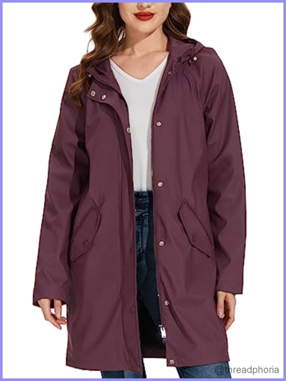 Waterproof Hooded Windbreaker Raincoat Long Sleeve Outdoor